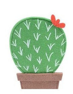 Pianta grassa in panno 2