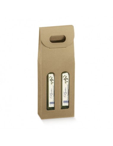 Scatole portabottiglie Olio avana Olivia