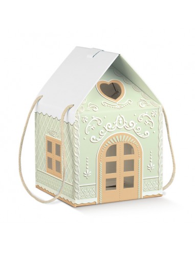 Scatole casetta verde little houses -...