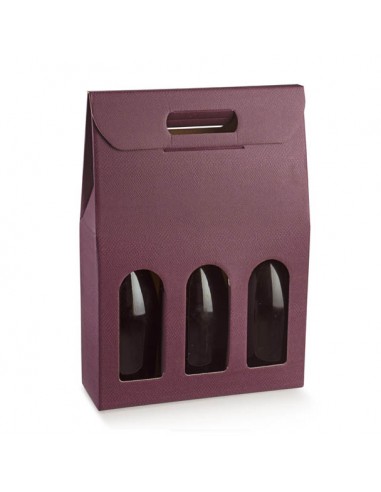 Scatole per 3 bottiglie di vino skin...