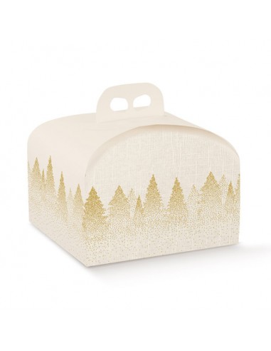 Scatola porta panettone white forest...