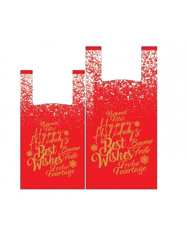 Shopper BIO rosso Natale 2023 - 2 misure