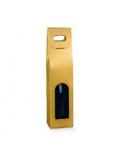 Scatole vino fibra oro -...