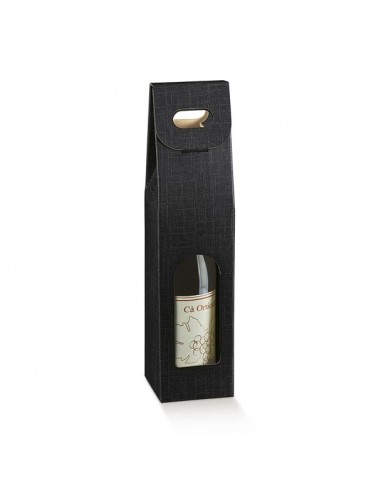 Scatole vino seta nero - varie misure