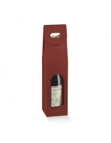 Scatole vino seta bordeaux - varie...