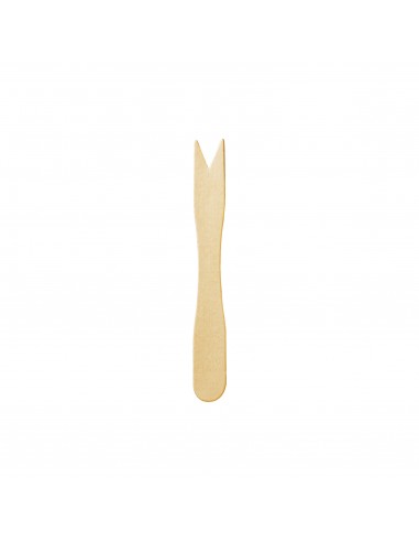 FORCHETTINE 2 PUNTE CHIPS IN LEGNO 8.5CM